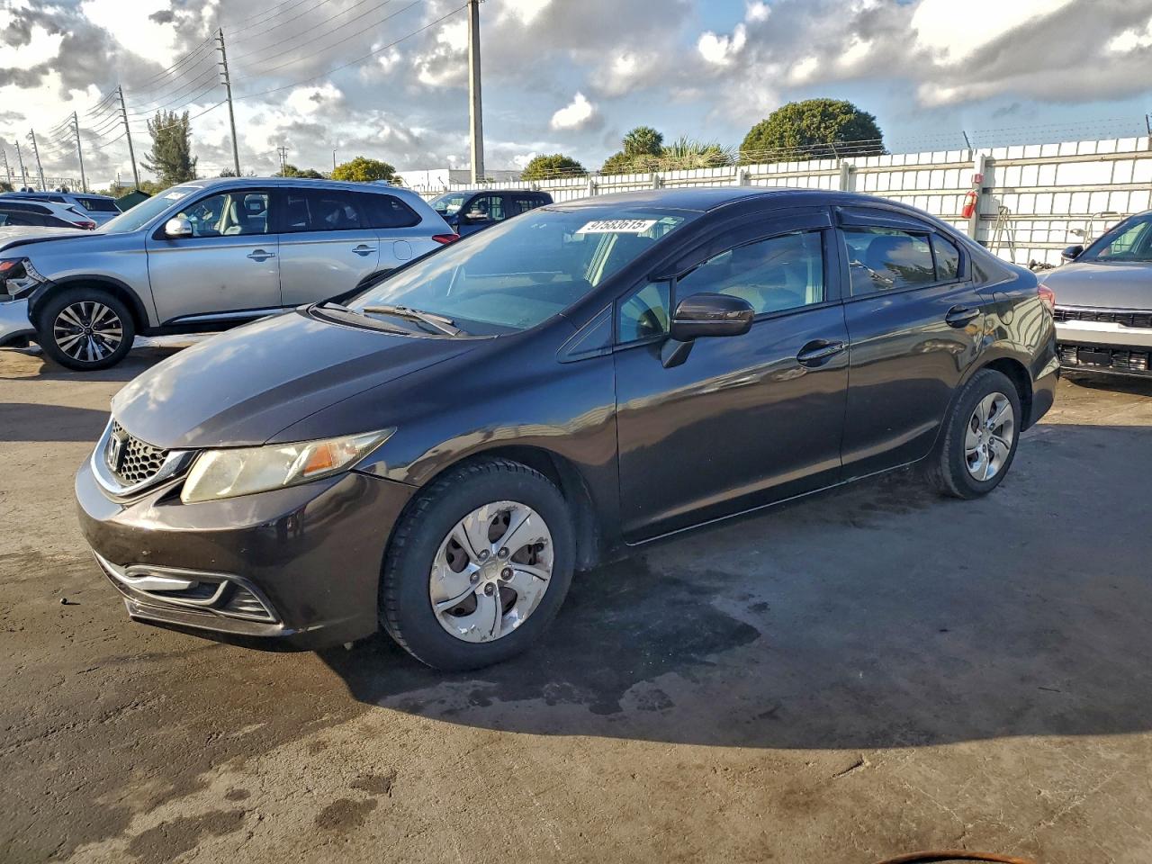 Lot #3318934912 2014 HONDA CIVIC LX