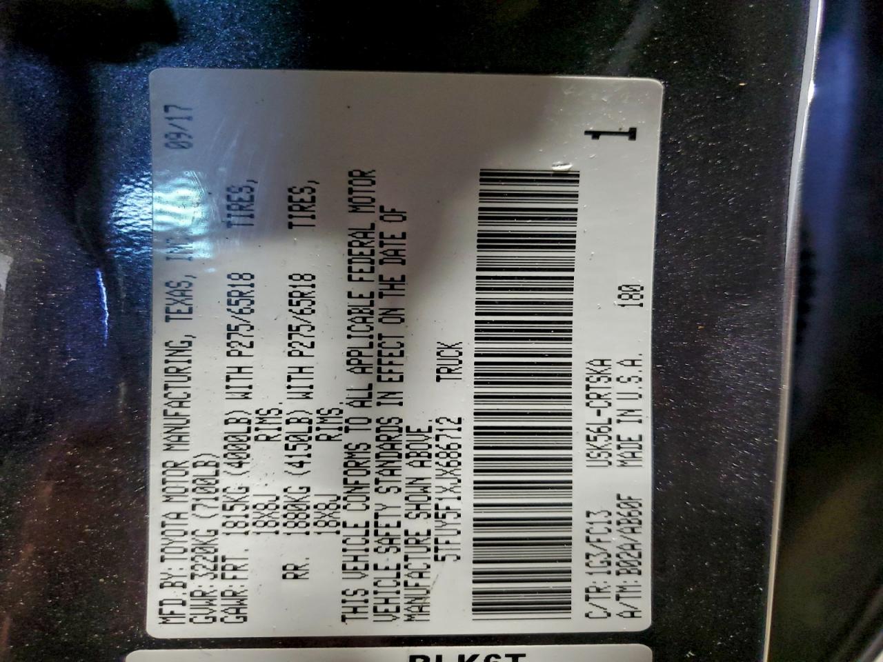 TOYOTA TUNDRA DOUBLE CAB SR