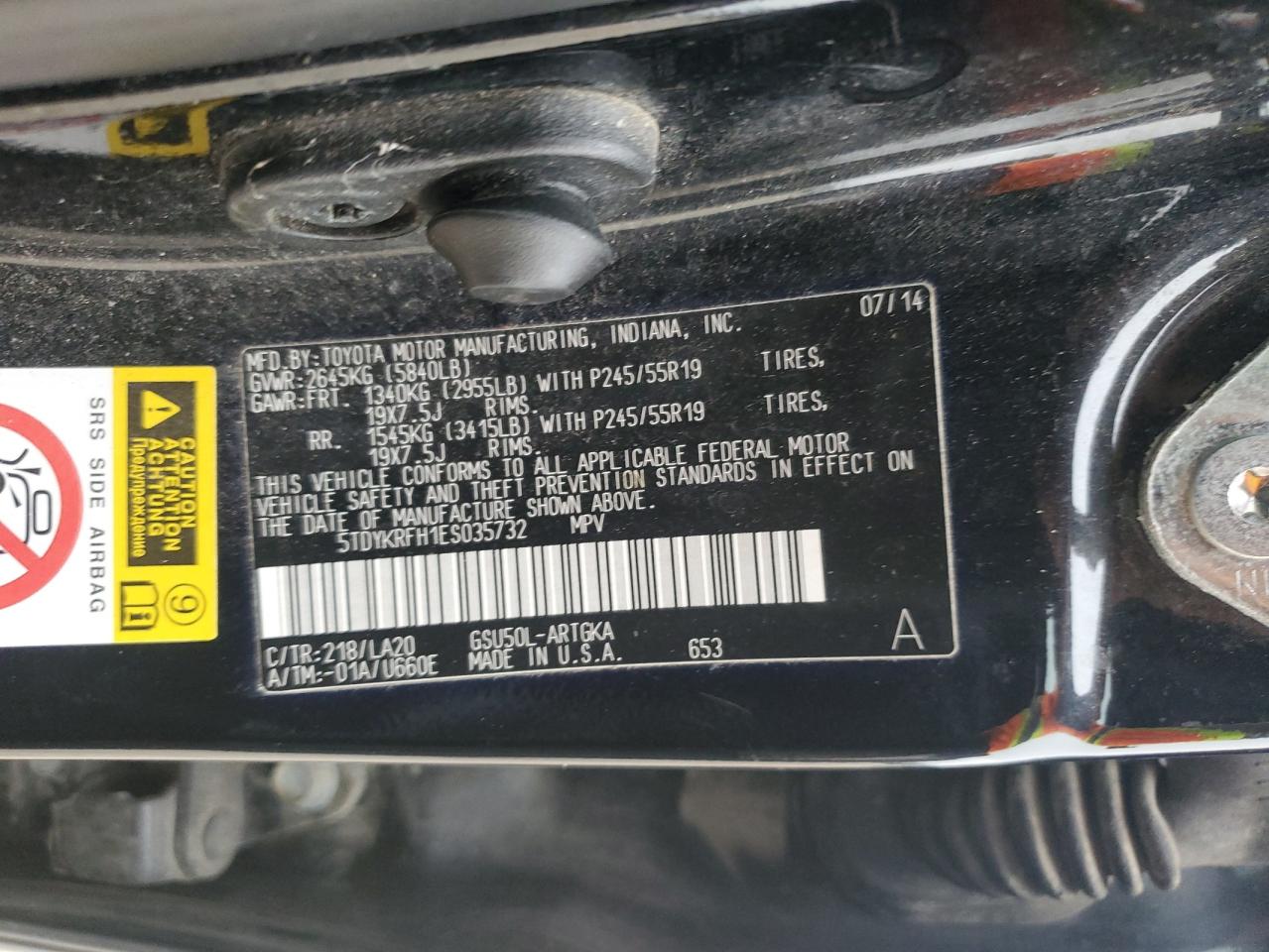 TOYOTA HIGHLANDER LIMITED