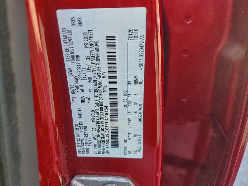 2015 FORD ESCAPE SE #3312539615