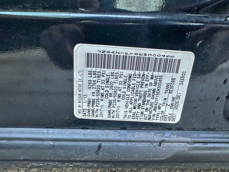 2014 NISSAN MURANO CRO #3318059367