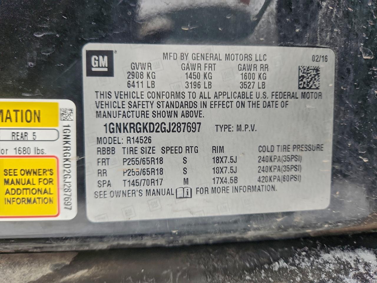 CHEVROLET TRAVERSE LT