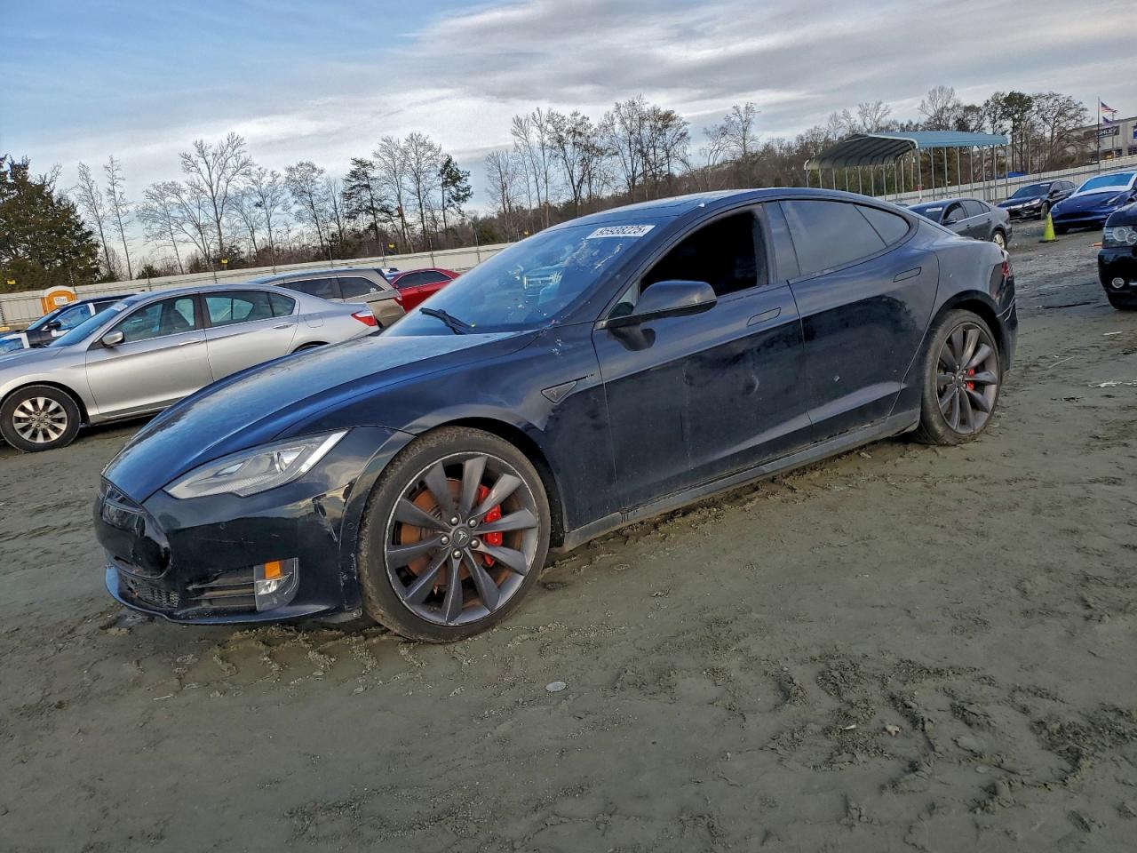 Lot #3315651808 2015 TESLA MODEL S