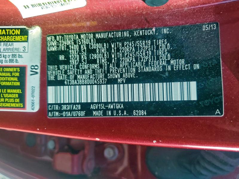 2013 TOYOTA VENZA LE #3316155244