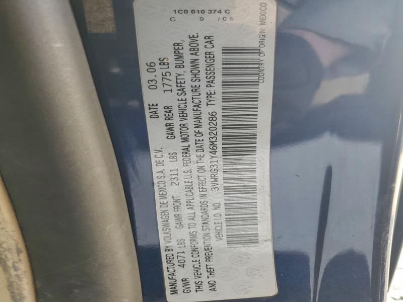 2006 VOLKSWAGEN NEW BEETLE #3302635012