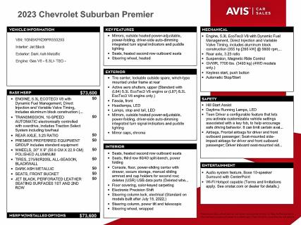 2023 CHEVROLET SUBURBAN K #3318989312