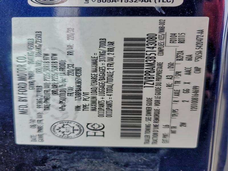 2011 FORD MUSTANG #3303981704