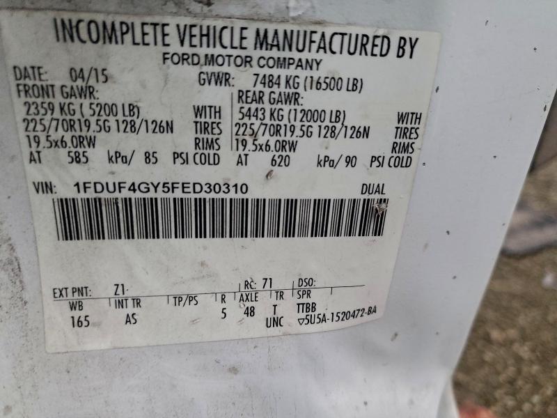 2015 FORD F450 SUPER #3312442641