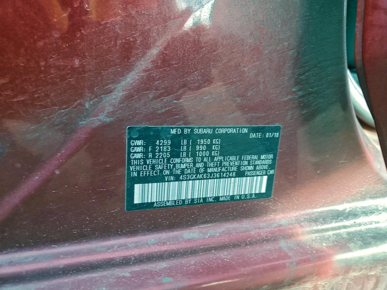 SUBARU IMPREZA SPORT