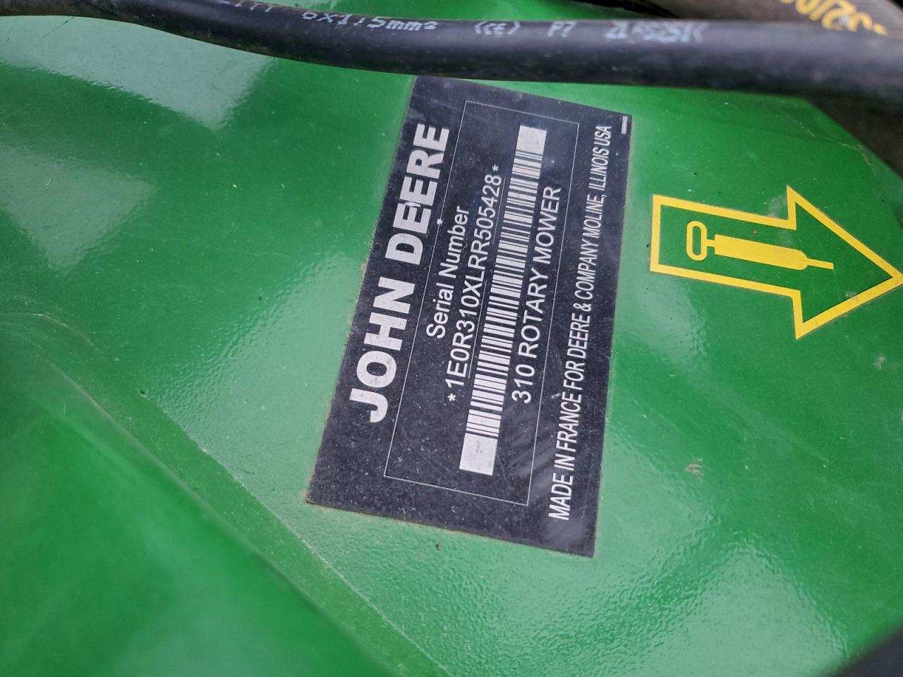 Lot #3317947946 2024 JOHN DEERE R310