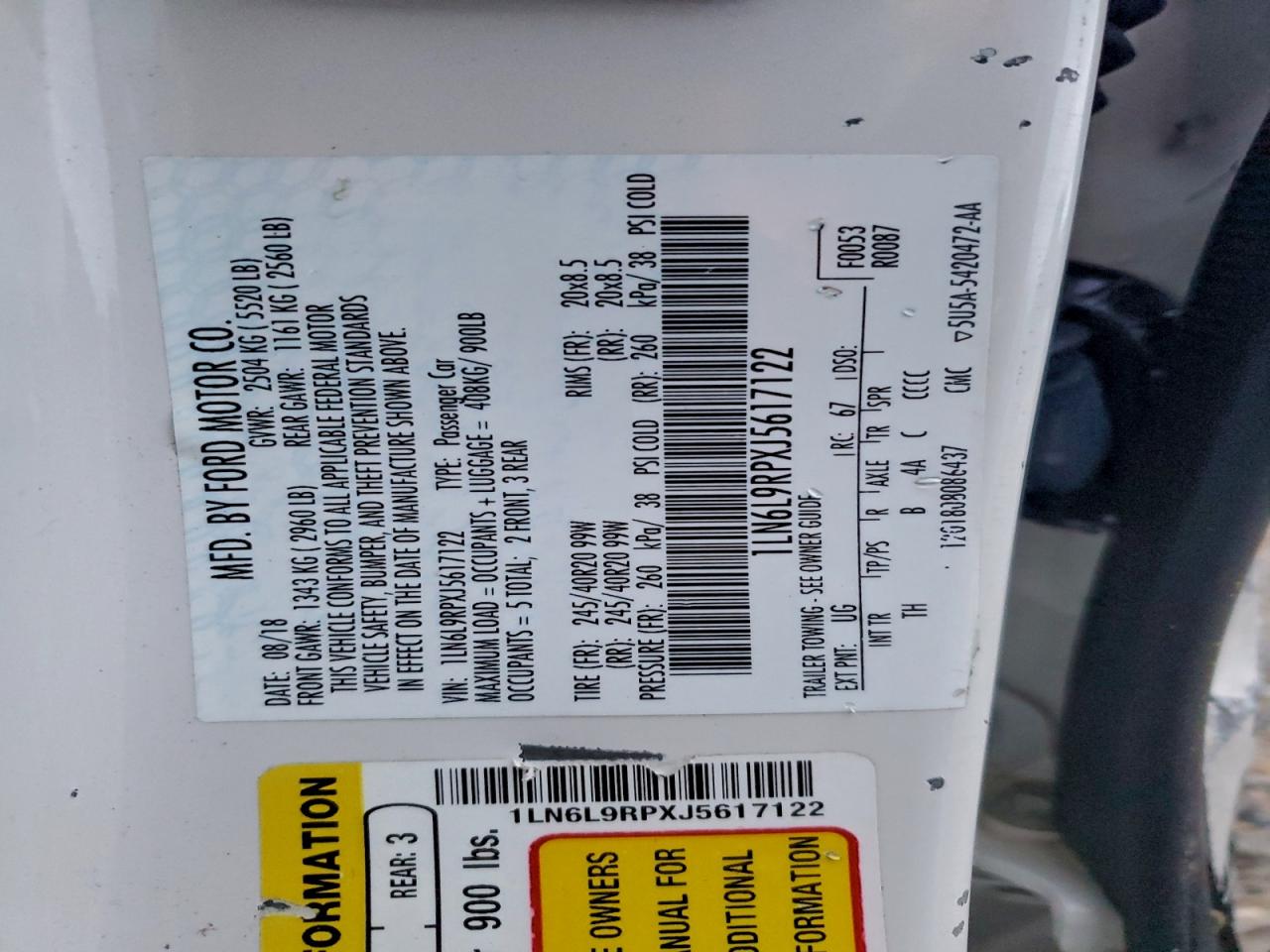 LINCOLN CONTINENTAL RESERVE