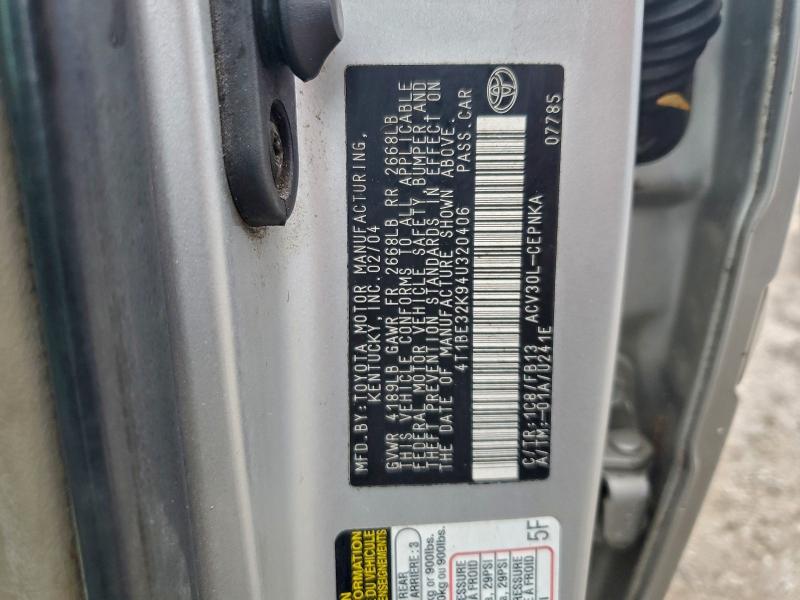 2004 TOYOTA CAMRY LE #3302757357