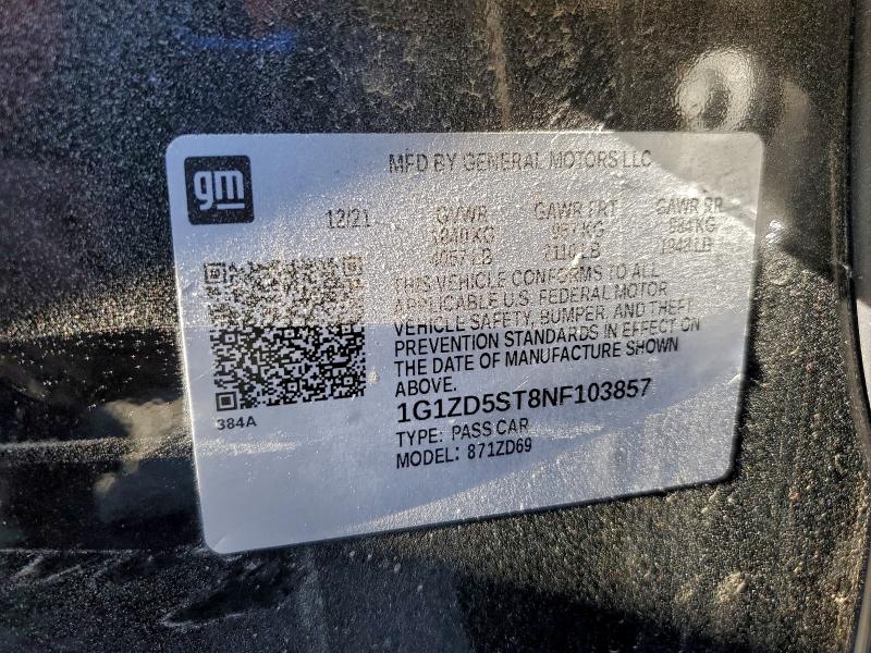 2022 CHEVROLET MALIBU LT #3311548243