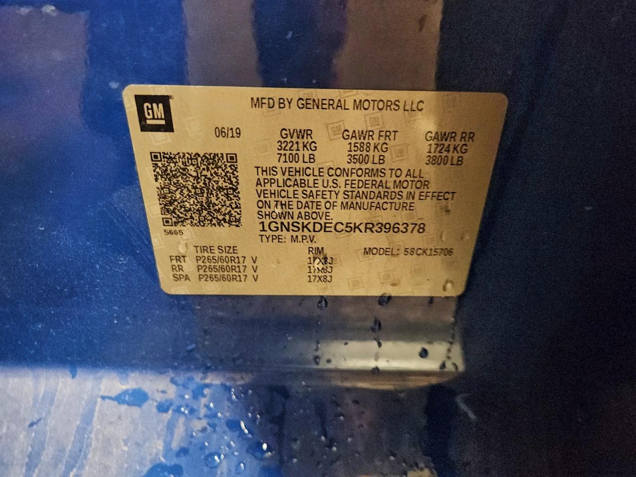 CHEVROLET TAHOE POLICE