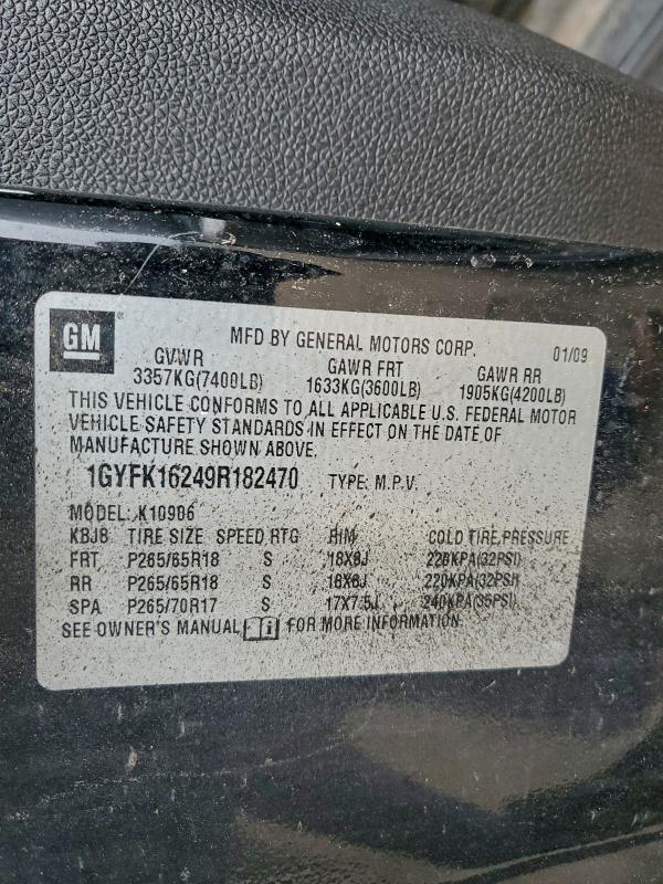 2009 CADILLAC ESCALADE E #3310484094