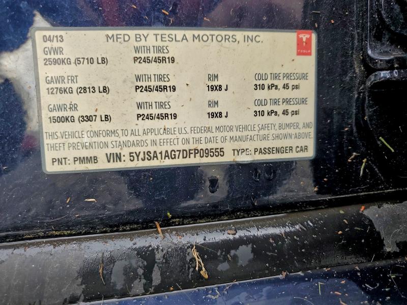 2013 TESLA MODEL S #3312616208