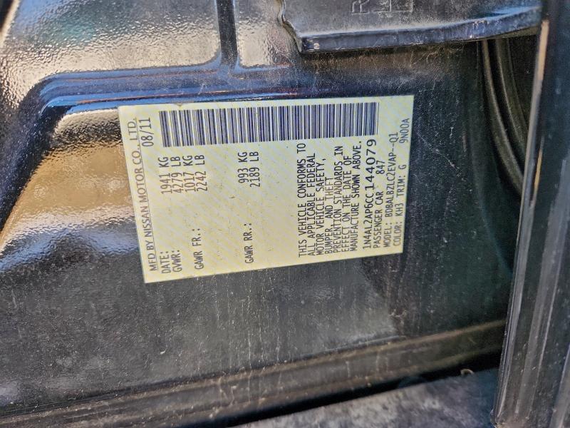 2012 NISSAN ALTIMA BAS #3316953082