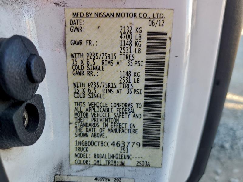 2012 NISSAN FRONTIER S #3312452625