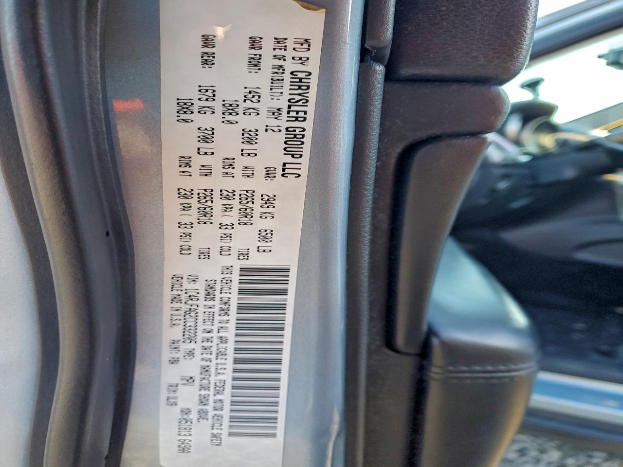 Lot #3311676255 2012 JEEP GRAND CHER