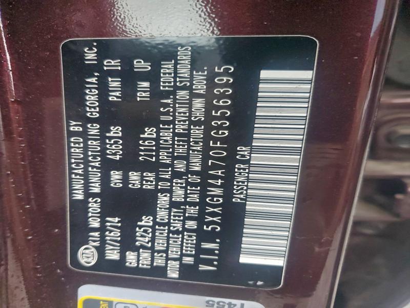 2015 KIA OPTIMA LX #3304769905