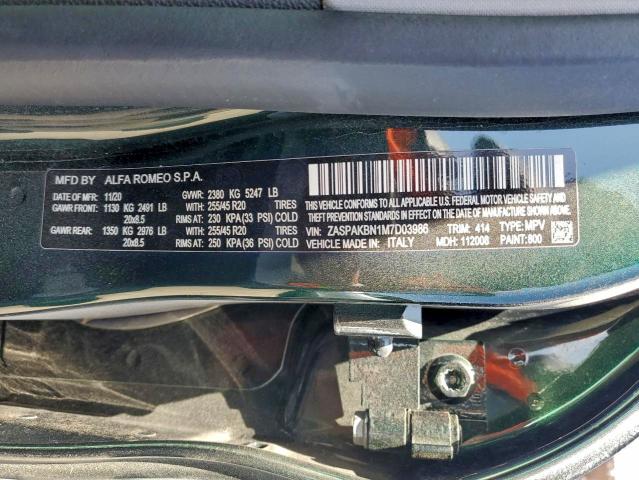 2021 ALFA ROMEO STELVIO TI #3304145486