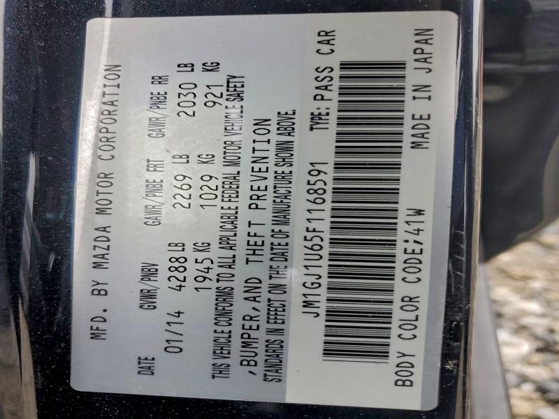 2015 MAZDA 6 SPORT #3309352996