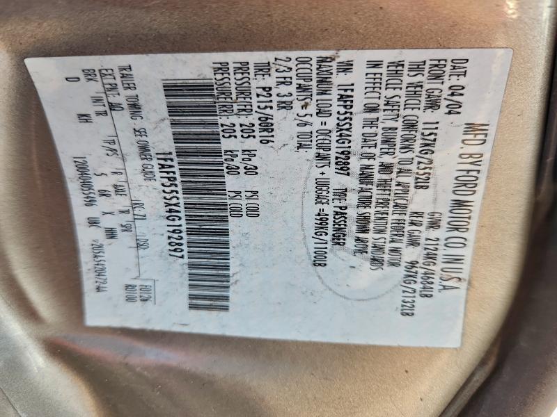 2004 FORD TAURUS SES #3303939749