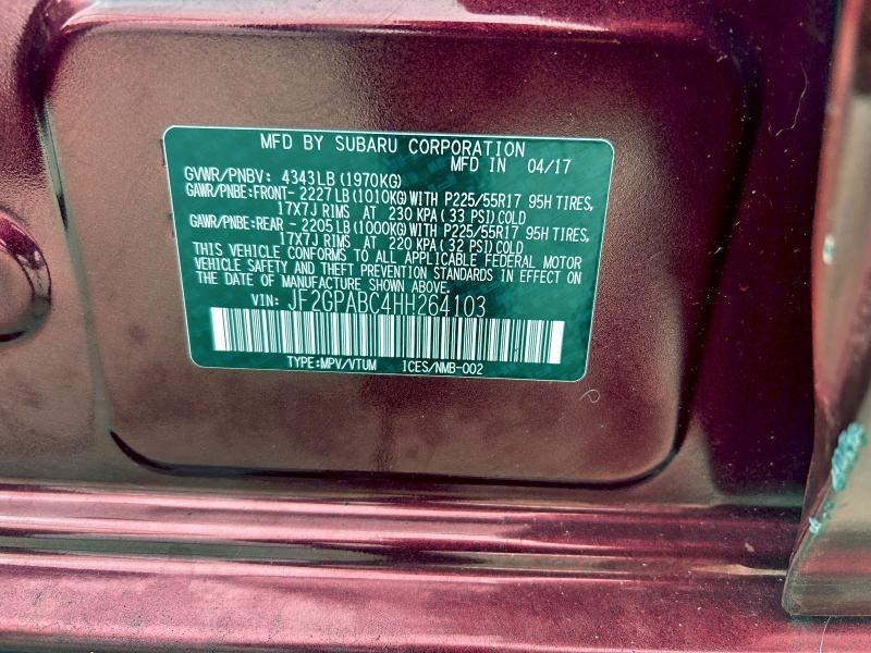 2017 SUBARU CROSSTREK #3304628947