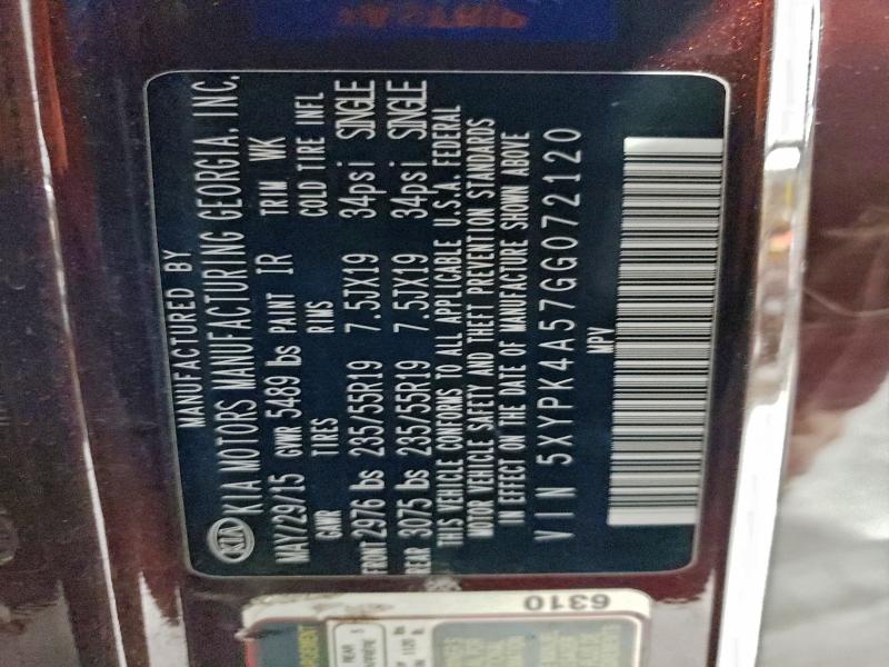 2016 KIA SORENTO SX #3305356310