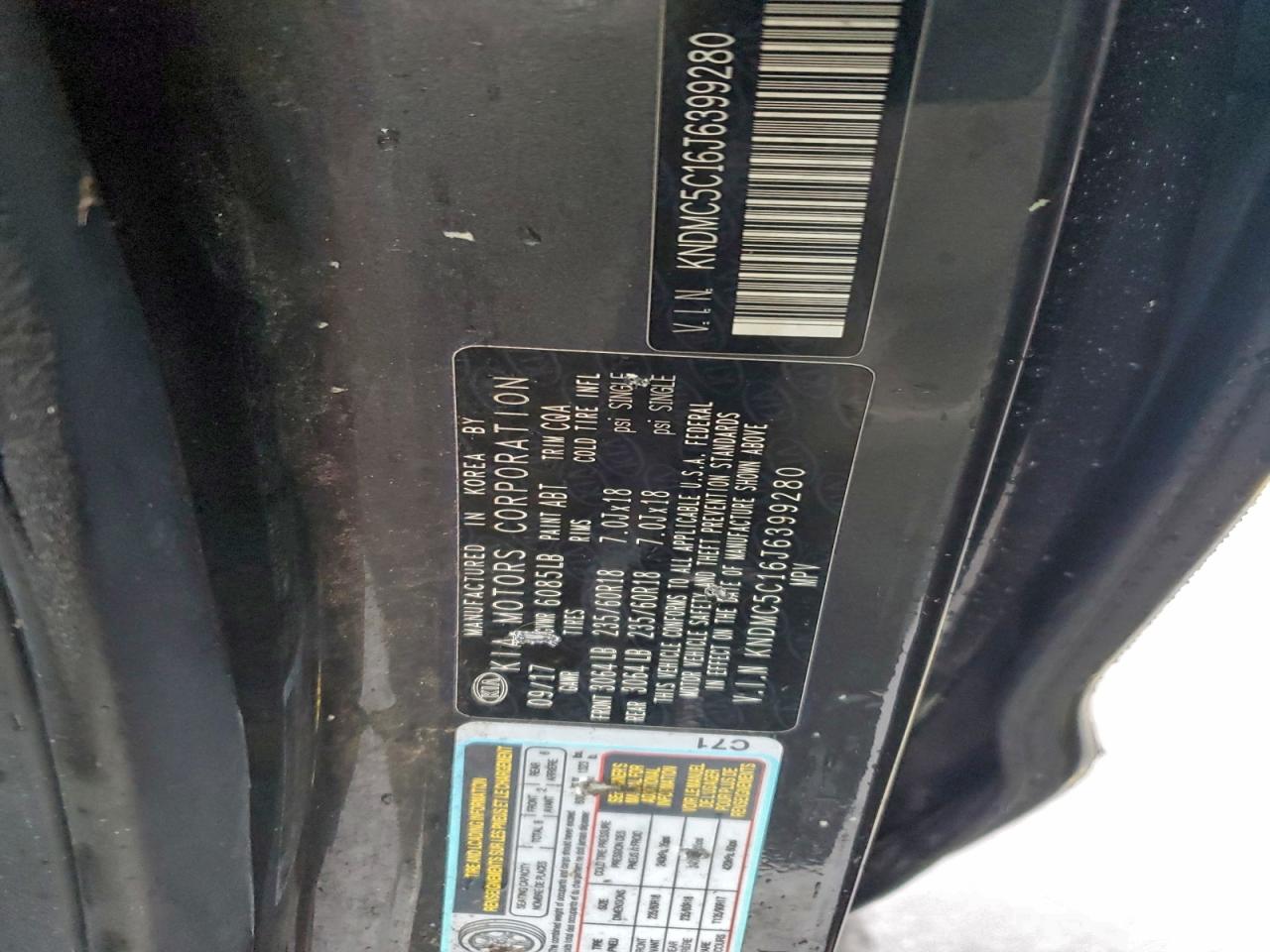 Lot #3311448248 2018 KIA SEDONA EX