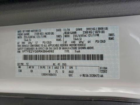 2024 FORD TRANSIT #3308298154