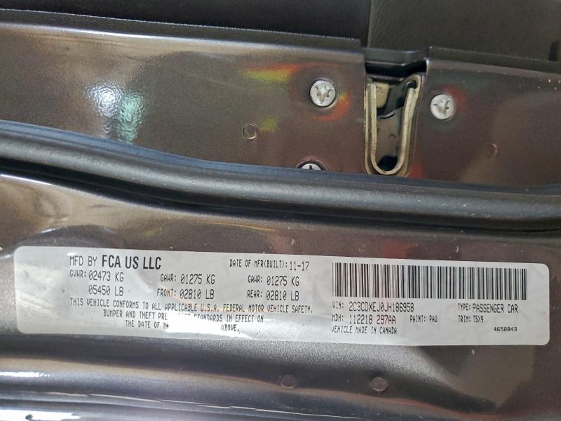 2018 DODGE CHARGER SR #3302963631