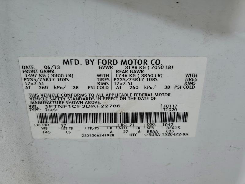 2013 FORD F150 #3301639646
