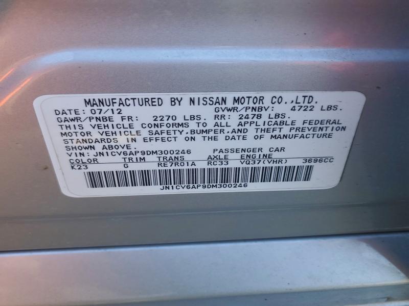 2013 INFINITI G37 BASE #3315803367