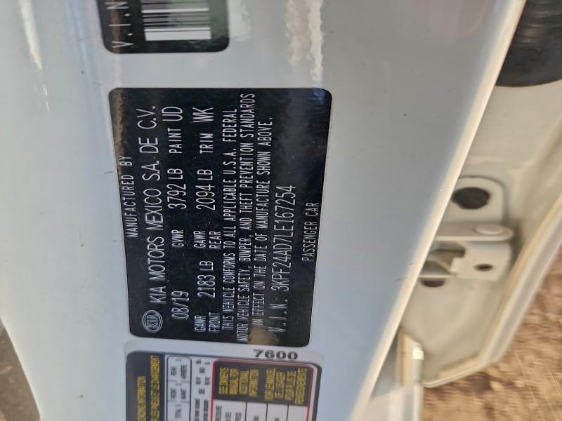 2020 KIA FORTE FE #3311461303