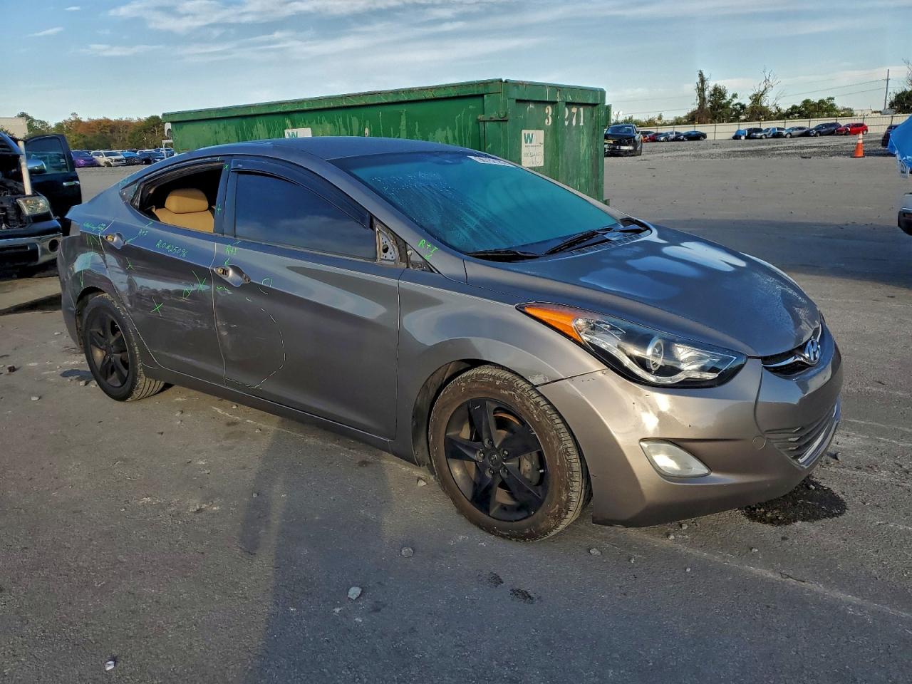 Lot #3315909137 2013 HYUNDAI ELANTRA GL