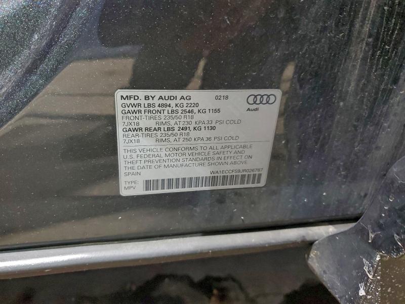 2018 AUDI Q3 PREMIUM #3311493271