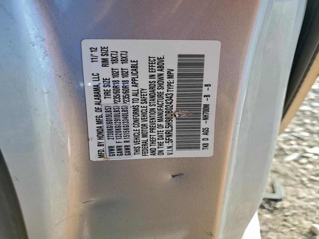 HONDA ODYSSEY TOURING