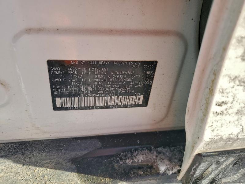 2015 SUBARU OUTBACK 2. #3311594784