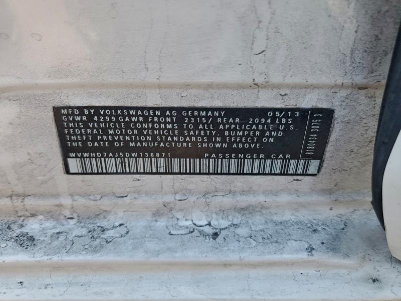 2013 VOLKSWAGEN GTI #3310627894