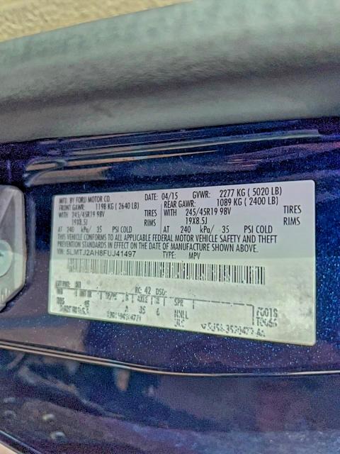 2015 LINCOLN MKC #3301674630