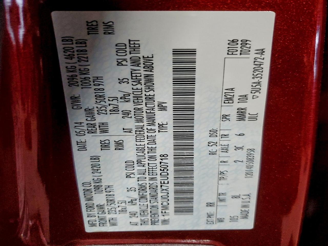 FORD ESCAPE TITANIUM