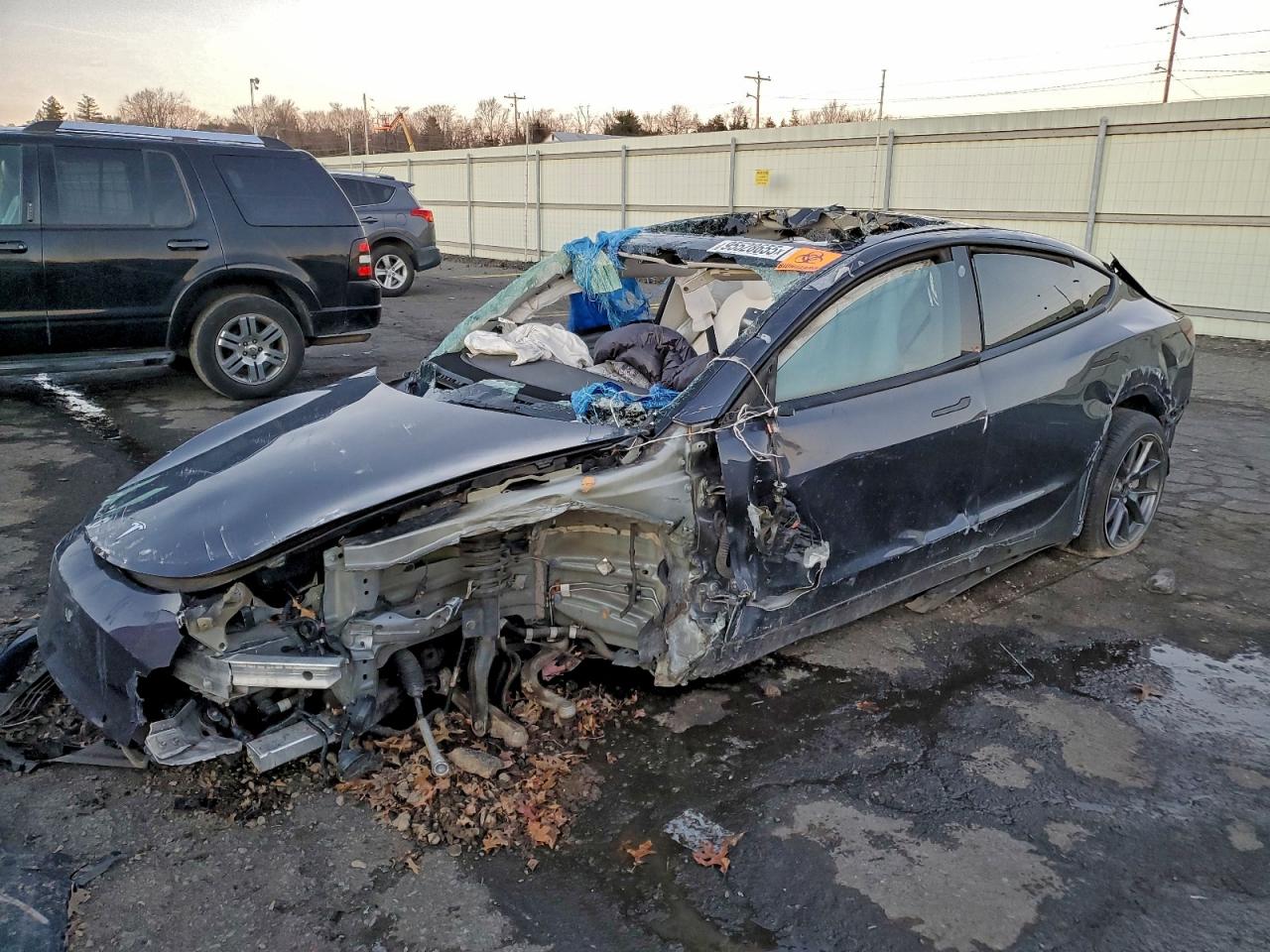 Lot #3311463236 2022 TESLA MODEL 3