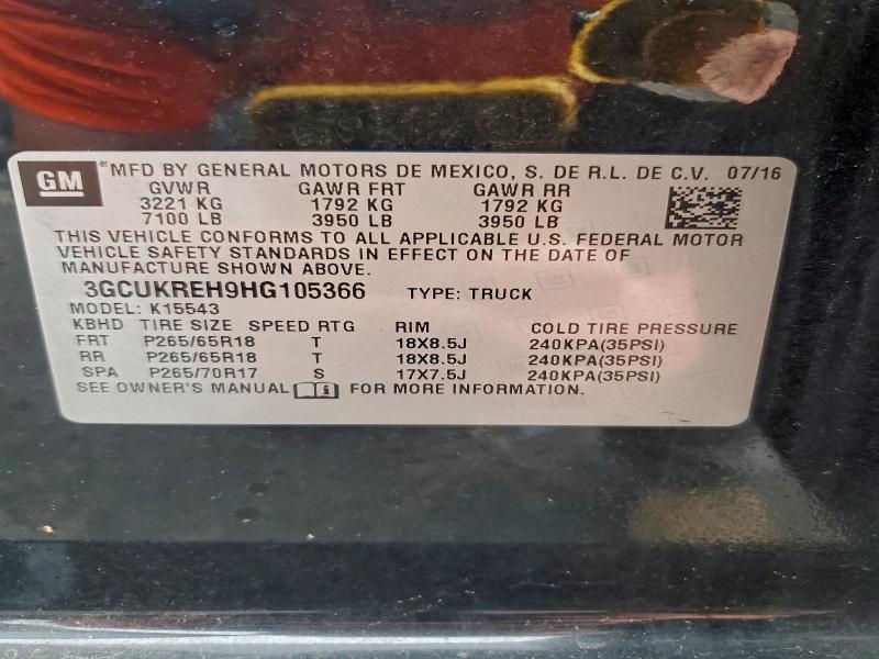 2017 CHEVROLET SILVERADO #3316975078