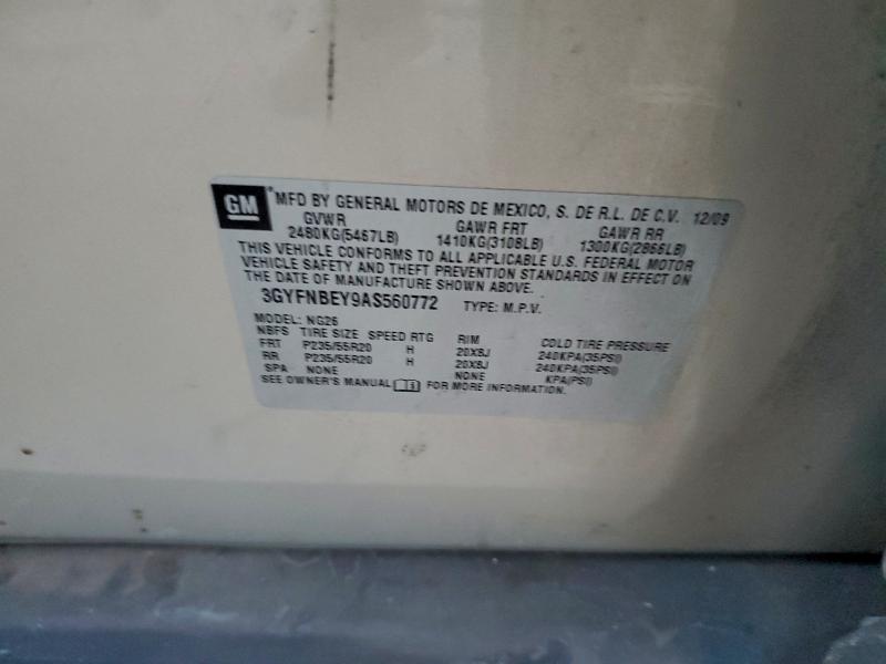 2010 CADILLAC SRX PERFOR #3316081234