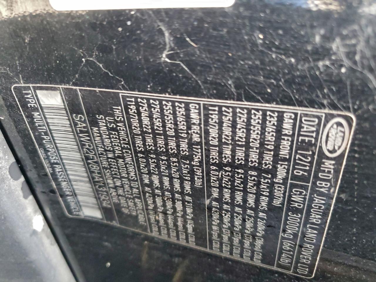 LAND ROVER RANGE ROVER HSE