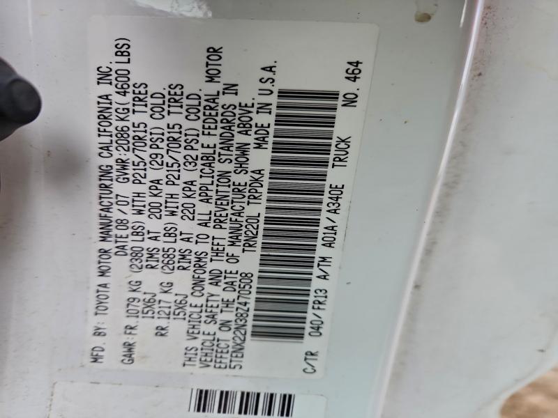 2008 TOYOTA TACOMA #3312545818