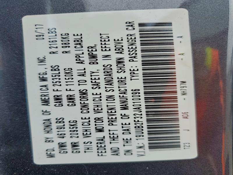 2018 ACURA TLX #3317035985