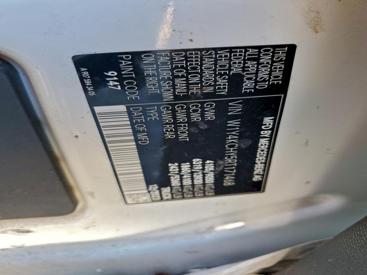 Lot #3304631949 2024 MERCEDES-BENZ SPRINTER 2