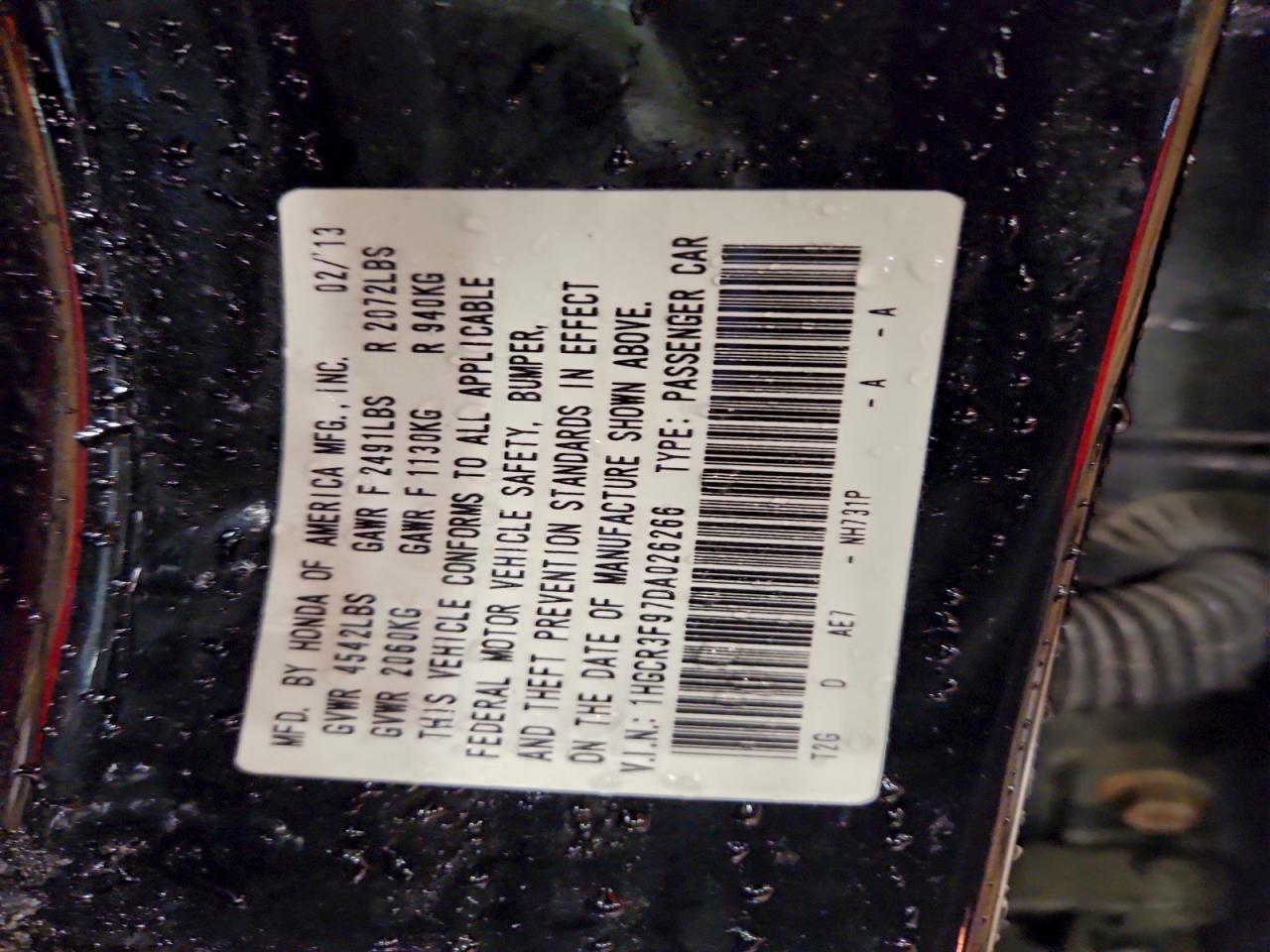 HONDA ACCORD TOURING